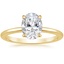 18K Yellow Gold Adorned Petite Elodie Diamond Ring, smalltop view