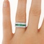 The Coline Ring, smalltop view on a hand