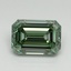 3.02 Ct. Fancy Vivid Pacific Green Emerald Lab Grown Diamond