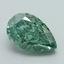 2.05 Ct. Fancy Vivid Green Pear Lab Grown Diamond