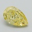 1.02 Ct. Fancy Vivid Yellow Pear Lab Grown Diamond