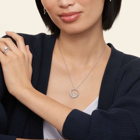 Diamond Wave Necklace