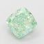 2.07 Ct. Fancy Vivid  Green Cushion Lab Grown Diamond