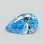 1.00 Ct. Fancy Vivid Blue Pear Lab Grown Diamond