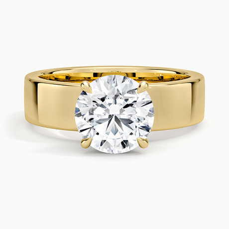 Thick Band Engagement Ring - Alden