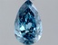 0.91 Ct. Fancy Vivid Blue Pear Lab Grown Diamond