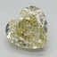 5.30 Ct. Fancy Yellow Heart Lab Grown Diamond