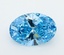 1.51 Ct. Fancy Vivid  Blue Oval Lab Grown Diamond