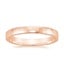 14K Rose Gold 2.5mm Hammered Quattro Wedding Ring, smalltop view