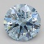 2.57 Ct. Fancy Intense Blue Round Lab Grown Diamond