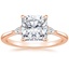 14K Rose Gold Aria Three Stone Diamond Ring (1/10 ct. tw.), smalltop view
