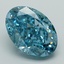 4.38 Ct. Fancy Vivid Blue Oval Lab Grown Diamond