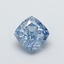 1.02 Ct. Fancy Vivid  Blue Cushion Lab Grown Diamond