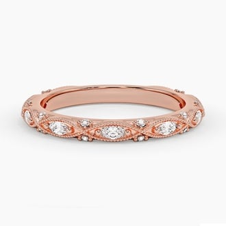 Celestia Milgrain Diamond Ring (1/3 ct. tw.) in 14K Rose Gold