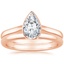 14K Rose Gold Luna Bridal Set