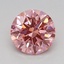 0.72 Ct. Fancy Vivid Pink Round Lab Grown Diamond
