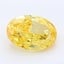 3.16 Ct. Fancy Vivid Yellow Oval Lab Grown Diamond