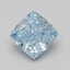 2.09 Ct. Fancy Vivid Blue Cushion Lab Grown Diamond