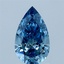 1.27 Ct. Fancy Vivid Blue Pear Lab Grown Diamond