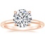 14K Rose Gold Salma Diamond Ring, smalltop view