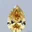 0.96 Ct. Fancy Intense  Yellow Pear Lab Grown Diamond