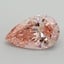 3.55 Ct. Fancy Vivid Pink Pear Lab Grown Diamond