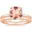 14KR Morganite Perfect Fit Bridal Set, smalltop view