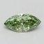 1.00 Ct. Fancy Vivid Green Marquise Lab Grown Diamond