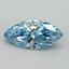 5.11 Ct. Fancy Vivid Blue Marquise Lab Grown Diamond