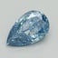 0.76 Ct. Fancy Vivid Blue Pear Lab Grown Diamond