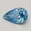 0.64 Ct. Fancy Vivid Blue Pear Lab Grown Diamond