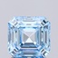 1.54 Ct. Fancy Vivid Blue Asscher Lab Grown Diamond