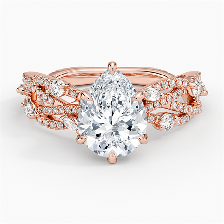 14K Rose Gold Grand Secret Garden Diamond Ring