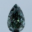 1.02 Ct. Fancy Vivid Green Pear Lab Grown Diamond