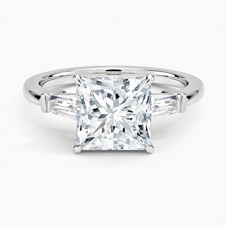 Symphony Three Stone Diamond Ring - Brilliant Earth