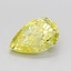 1.07 Ct. Fancy Intense Yellow Pear Lab Grown Diamond