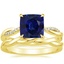 14K Yellow Gold Petite Twisted Vine Diamond Ring (1/8 ct. tw.) with Twisted Vine Ring