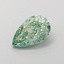 1.30 Ct. Fancy Vivid Green Pear Lab Grown Diamond