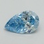 3.01 Ct. Fancy Vivid Blue Pear Lab Grown Diamond