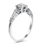 The Luisa Ring, smalltop view on a hand