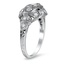 The Nathalia Ring, smalltop view on a hand