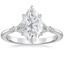 18K White Gold Nadia Diamond Ring, smalltop view