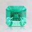6.5mm Asscher Colombian Emerald