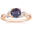 14K Rose Gold Willow Diamond Ring (1/8 ct. tw.), smalltop view