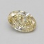 0.63 Ct. Fancy Yellow Oval Lab Grown Diamond