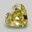 4.06 Ct. Fancy Yellow Heart Lab Grown Diamond
