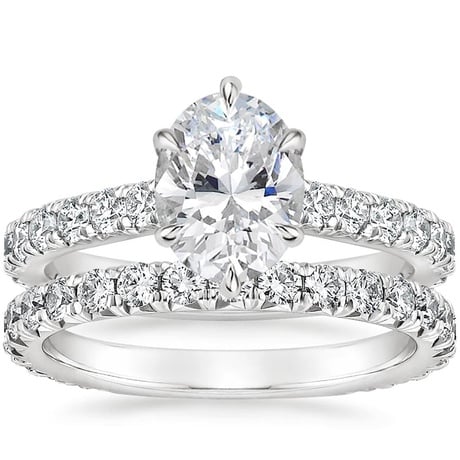 18K White Gold Luxe Sienna Diamond Bridal Set (1 1/8 ct. tw.)