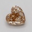 0.30 Ct. Light  Brown Heart Lab Grown Diamond