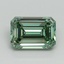 3.03 Ct. Fancy Vivid Pacific Green Emerald Lab Grown Diamond