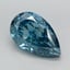 2.50 Ct. Fancy Vivid Blue Pear Lab Grown Diamond
